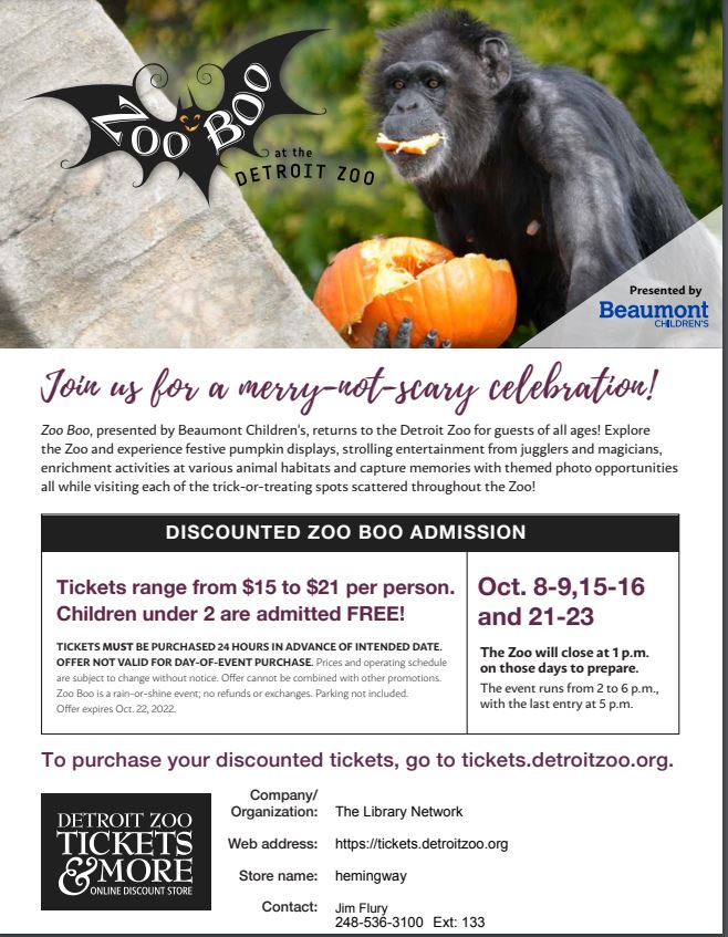 Zoo Boo 2024 Detroit Zoo Tickets Abbi Linell