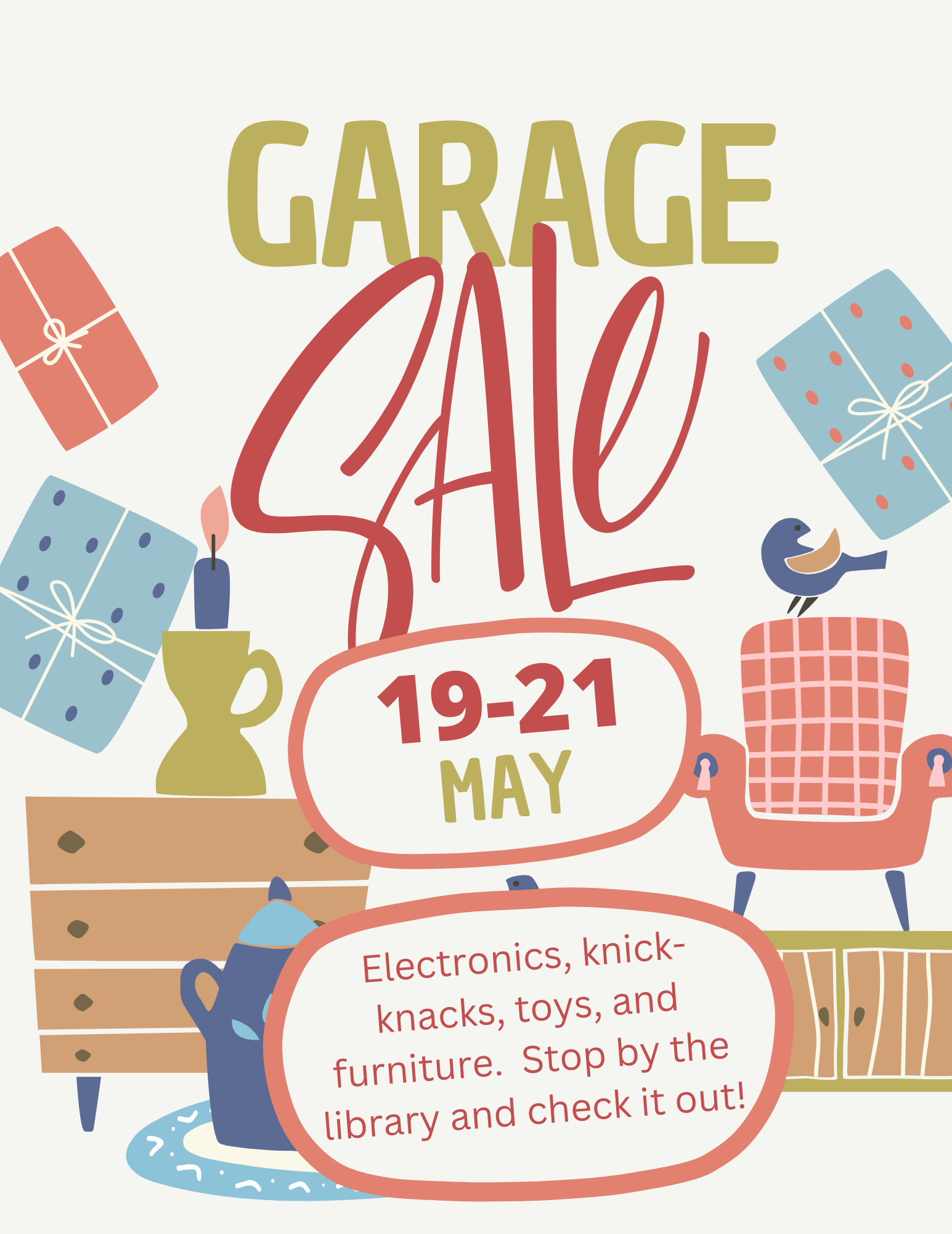 Garage sale.2023 Huntington Woods Library